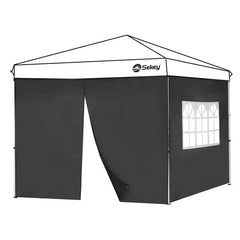 Sekey 3×3m Seitenwand für Pavillon, 2er Set, mit Reißverschlussv und Fenster Sekey