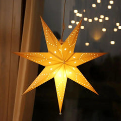 Salcar 55 cm / 75 cm LED Papierstern zum Aufhängen Salcar