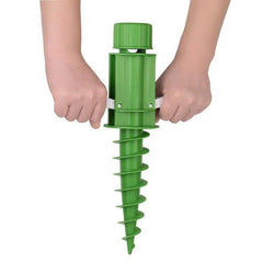 Sekey 22 mm - 32 mm Bodenhülse für Sonnenschirm, mit klappbaren Griffen und Aufhängehaken Sekey