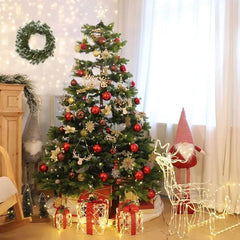 Salcar 2 m LED Lichterkette für Weihnachtsbaum, mit 10 Strängen, 200 LEDs, mit Fernbedienung, USB-betrieben Salcar