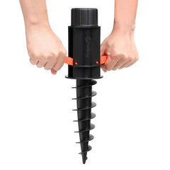Sekey 22 mm - 32 mm Bodenhülse für Sonnenschirm, mit klappbaren Griffen und Aufhängehaken Sekey