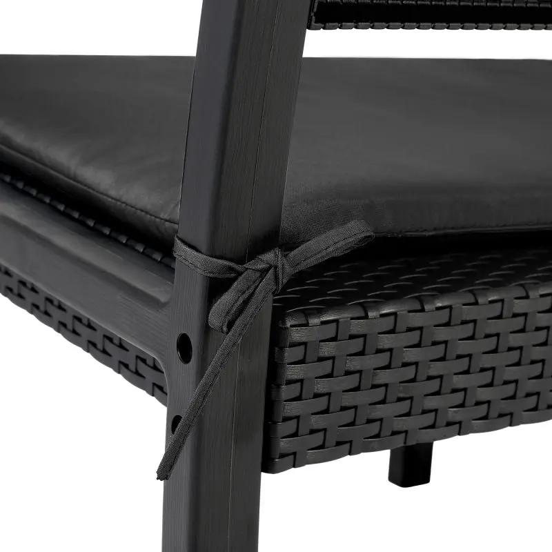 Sekey 4-teilig Gartenmöbel Set, Sofa, 2 Sessel und Gartentisch Sekey