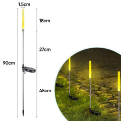 Salcar 2er Set LED Solar Gartenleuchte mit Blasen-Säulen Salcar