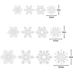 Salcar 100 St. Schneeflocken Fensteraufkleber Sekey