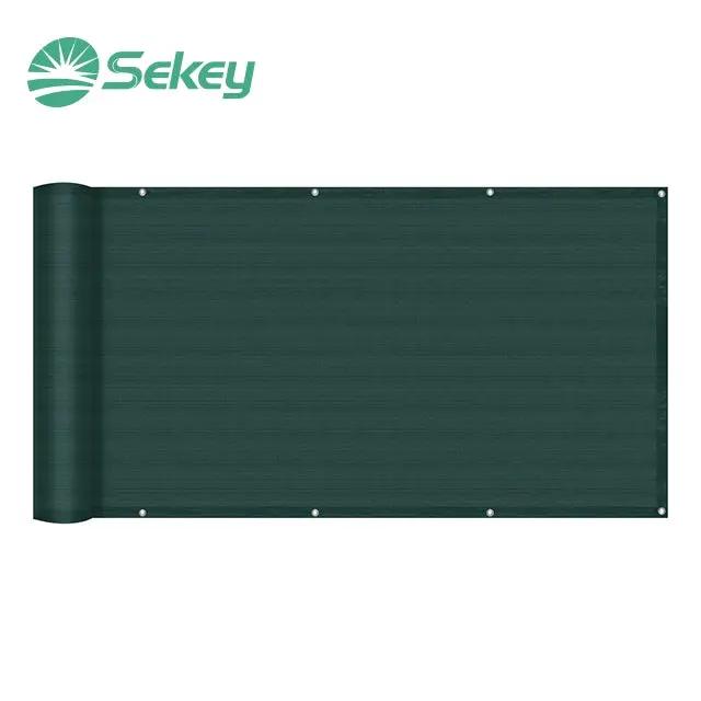 Sekey Balkon Sichtschutz aus 220 g/m² HDPE, Grün Sekey