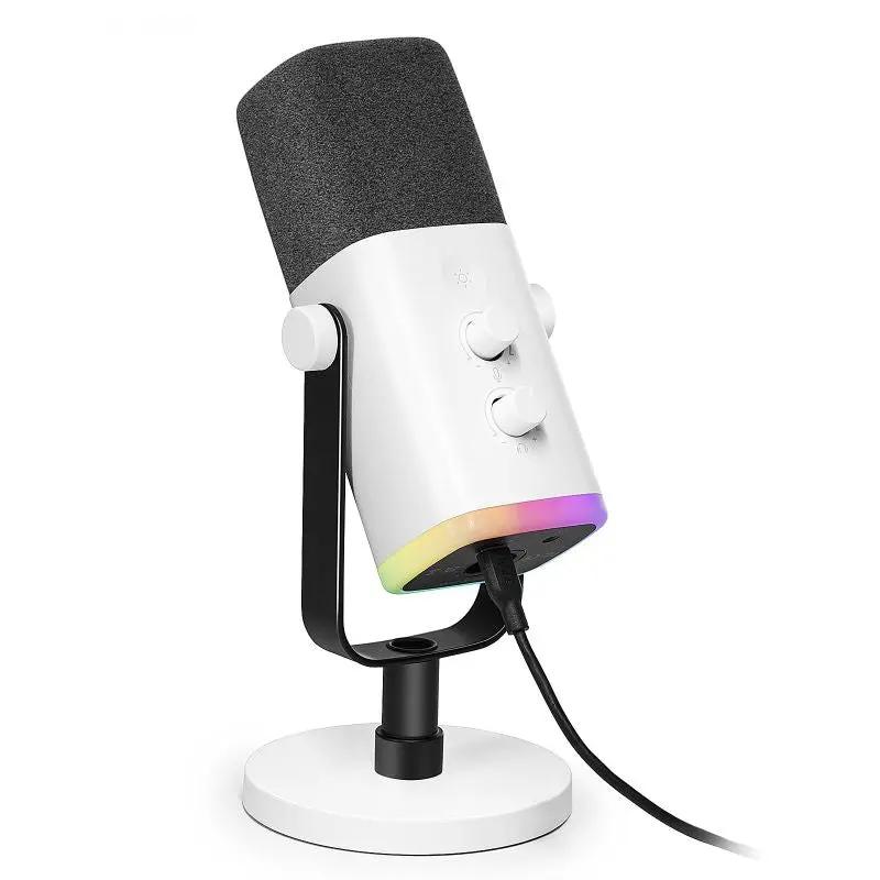 Fifine USB / XLR Dynamisch Mikrofon mit Stummschalttaste und Kopfhörerbuchse, AM8 Sekey