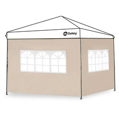 Sekey 3×3m Seitenwand für Pavillon, 2er Set, mit 2 Fenster Sekey