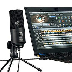 Fifine USB Kondensator Mikrofon mit Ständer, K669B Sekey