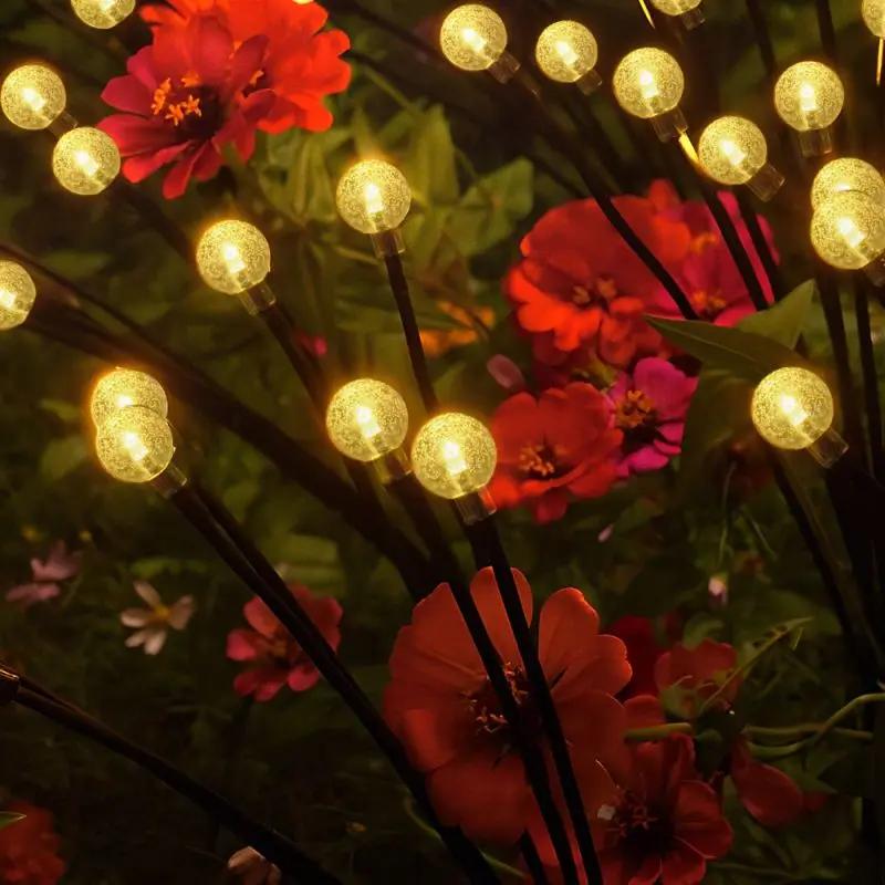 Salcar 2er Set LED Solar Gartenleuchte mit Blasen-Kugeln Salcar