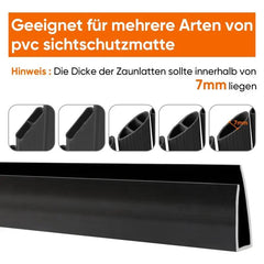 Sekey 5x1m PVC Abschlussleiste für PVC Sichtschutzmatte Sekey