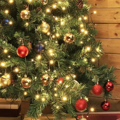 Salcar 3 m LED Lichterkette für Weihnachtsbaum, mit 10 Strängen, 350 LEDs, 31V GS-zertifizierte Stromversorgung Salcar
