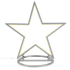 Salcar LED Gartenstecker Stern aus Metall – 50 cm Weihnachtsstern mit 100 LEDs, Warmweiß, IP44 Wasserdicht, Garten Stern Leuchte mit Erdspieß & Standfuß, Für Innen & Außen Salcar