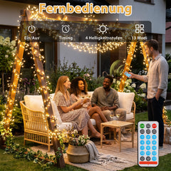 Salcar Solar Lichterkette mit Fernbedienung und Timerfunktion