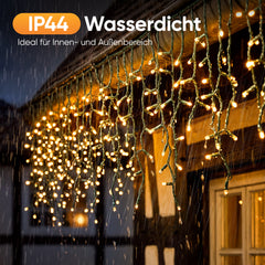 Wetterfeste Salcar Solar Lichterkette für Garten Balkon und Terrasse