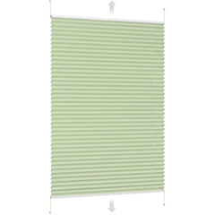 Sekey Plissee ohne Bohren in Grün mit Klemmfix-Halterung für Fenster und Türen, blickdicht und lichtschützend.