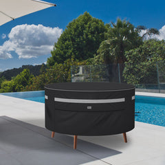 Sekey Schutzhülle für runden Gartentisch, Couchtisch und Poly-Rattan-Gartenmöbel