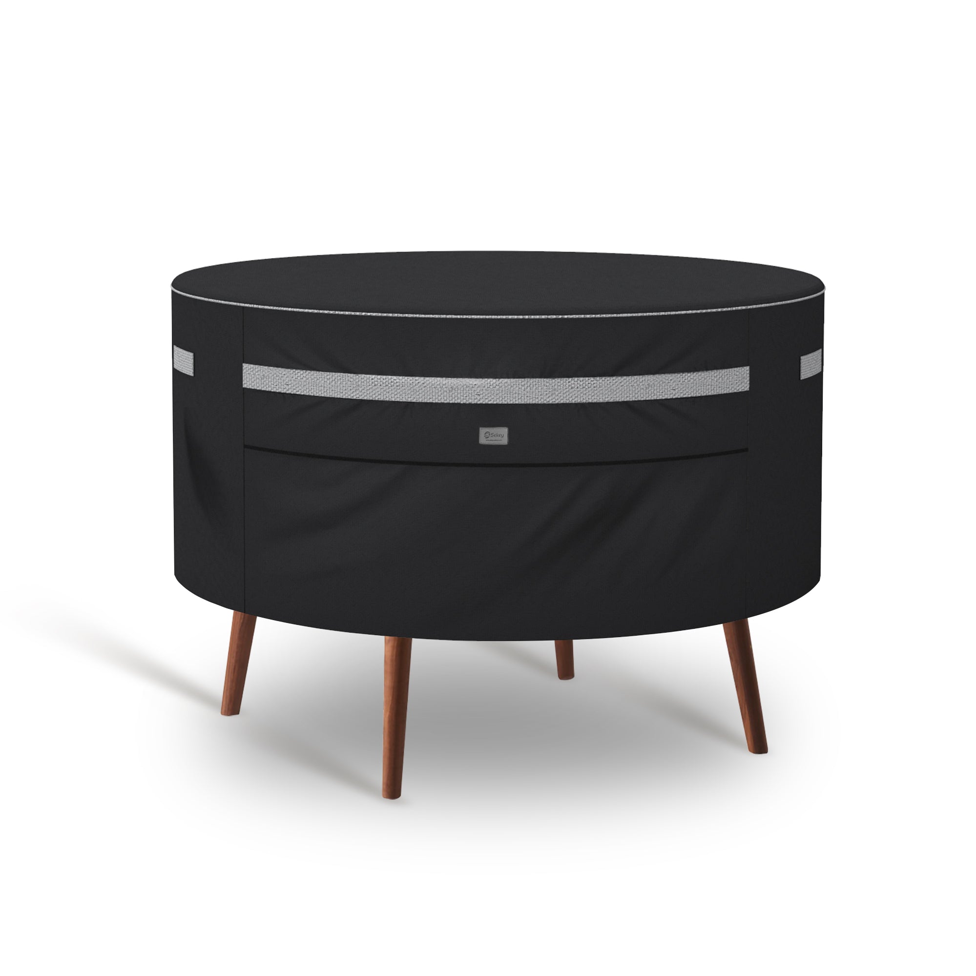 Sekey runde Gartenmöbel Schutzhülle Ø130 × 71 cm wasserdicht für Gartentisch und Outdoor-Möbel